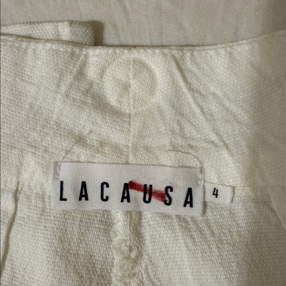 LACAUSA Isabellle Trouser Women’s M White - Picture 7 of 13